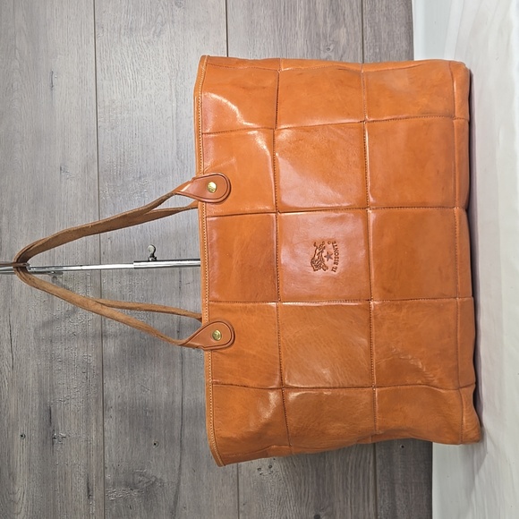 IL Bisonte Handbags - Large IL Bisonte Brown Italian Leather Tote Bag
